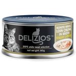 Delizios Bonito Loin Chunk In Broth Topping Snapper And Shrimp 80g