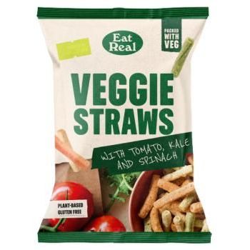 Eat Real - Veggie Straws, Kale with Tomato & Spinach Chips (110g)