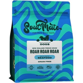 SoulMate Roar Roar Roar South Pacific Seafood Freeze Dried Dog Food 400g