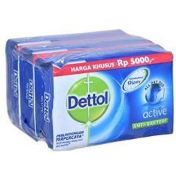 Dettol Bar Soap 3ct 105g Active 3pack