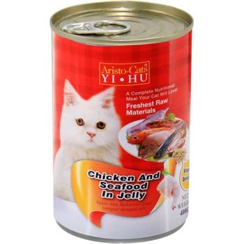 Aristo Cats Cat Canned Food Chicken & Seafood In Jelly 400g