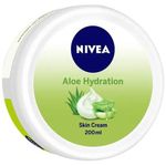 Nivea Aloe Hydration Skin Cream, With Aloe Vera Juice Powder 200ml