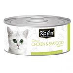 Kit Cat Toppers Chicken & Seafood Wet Food For Cats 80g