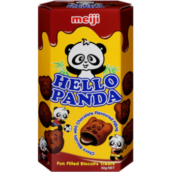 Meiji Hello Panda Double Chocolate Biscuits 50g