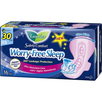 Laurier Safety Comfort Night 16 pads 30cm