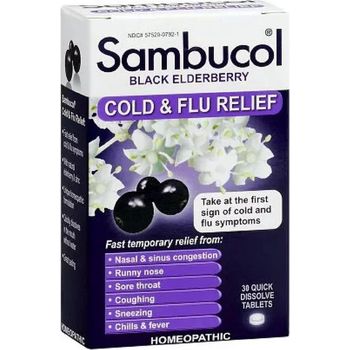 Sambucol Cold and Flu Relief 30 Tablets