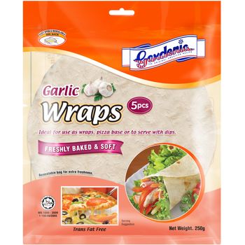 Gardenia Garlic Wraps 250g