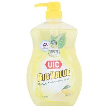 UIC Natural Dish Washing Liquid Zesty Lemon 1l
