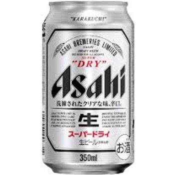 Asahi Super Dry Beer 350ml