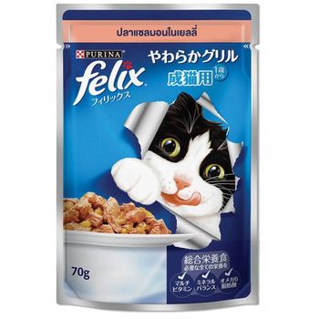 Purina Felix Adult Salmon in Jelly 70g