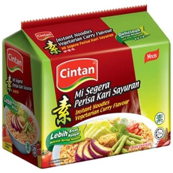 Cintan Vegetarian Curry Flavour Instant Noodles – 5 Packs x 75g