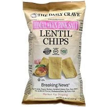 The Daily Crave Lentil Chips Himalaya Pink Salt