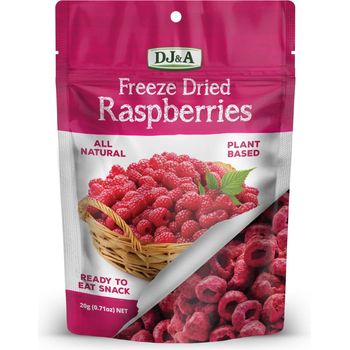 DJ&A Freeze Dried Raspberries 20g