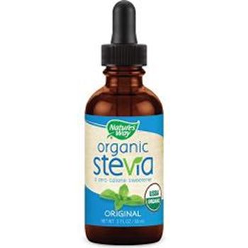 Nature's Way Organic Stevia Zero Calorie Sweetener No Bitterness Vegetarian Non-gmo Original 59ml