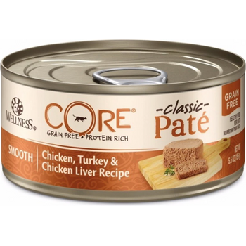 Wellness Core Natural Canned Grain Wet Cat Food Chicken & Turkey Pate 5.5-ounce Can