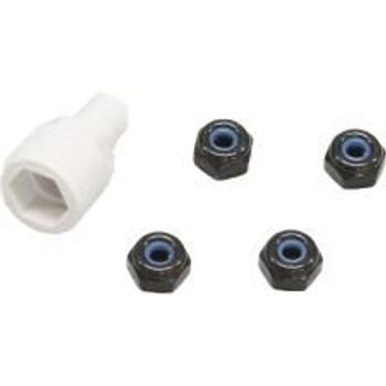 Kyosho Mini Z MZW13BK Color Nylon Nut Bluck
