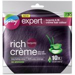 Godrej Expert Rich Creme, Hair Colour, Burgundy, 20g