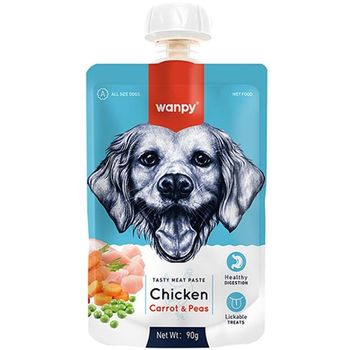 Wanpy Fresh Chicken Carrot Dog Meat Paste 90g