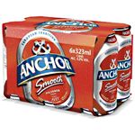 Anchor Smooth Pilsener Beer Can 6 Pack 323ml