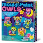 4M Mould and Paint Glow-In-The-Dark Owls