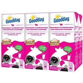Goodday UHT Milk Strawberry 6pcs x 200ml