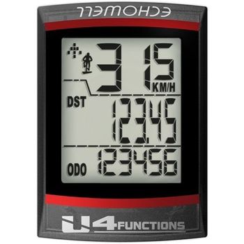 Echowell U4 Wireless 304351005 Bike Odometer Black