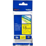 Brother Laminated Label Tape Black On Yellow 18mm TZe-641