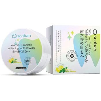 Scoban Vitamin C Probiotic Whitening Tooth Powder 50g
