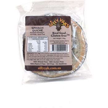 Silly Yaks Spinach Quiche 130g