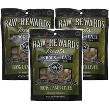 Northwest Naturals Raw Rewards ze Dried Liver Treats Lamb 3ozs Each