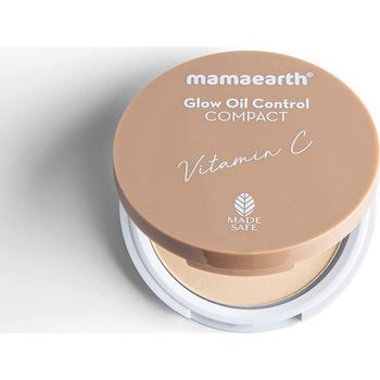 Mamaearth Glow Oil Creme Glow Control Compact With SPF 30 9g