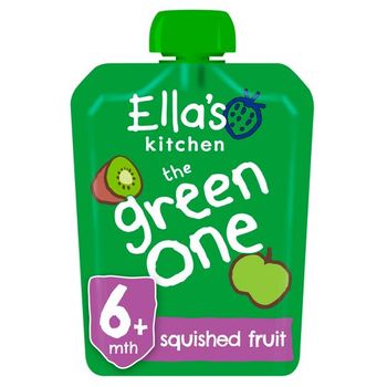 Ella's Kitchen Organic Pouches The Green One Squished Smoothie Fruits 90g
