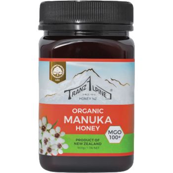 Tranzalpine Organic Manuka honey 100mg 500g