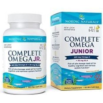 Nordic Naturals Complete Omega Junior Promotes Brain Bone and Nervous and Immune System Health 90 Soft Gels