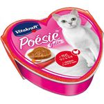 Vitakraft Cat Food Poesie Hearts Chicken Carrot & Apple In Jelly Tray 85g