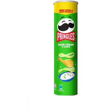 Pringles Potato Crisps Sour Cream And Onion 147g