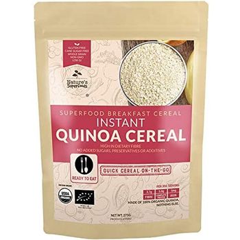 Nature's Superfoods Organic Breakfast Cereals Instant Quinoa Cereal Flakes 400g