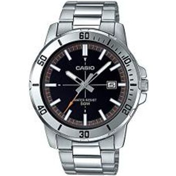 Casio Mtp-vd01d-1e2v Men's Enticer Stainless Steel Black Dial Casual Analog Sporty Watch