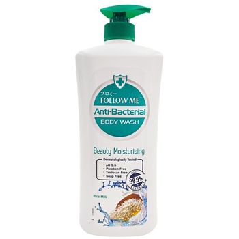 Follow Me Anti Bacterial Body Wash Beauty Nourishing with Rice Milk 1l‏