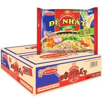 Acecook De Nhat Mi Gia Minced Meat Ramen Can 30 Packs x 83g