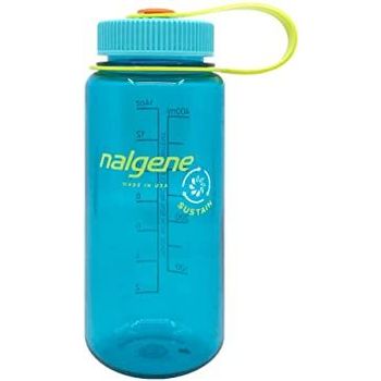 Nalgene Sustain Tritan Bpa-free Water Bottle Made From 50% Certified Recycled Content 473ml Wide Mouth Cerulean