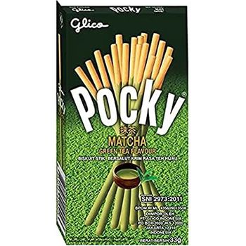 Glico Pocky Rasa Greentea Biscuit Stick 33g