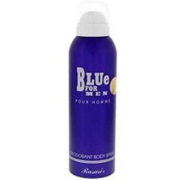 Rasasi Blue For Men Deodorant 200ml 6oz I Aquaticwoody Spray I Unique Refreshing Mint And Citrus Notes With Warm Woody Notes I Long Lasting I By Rasasi
