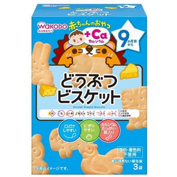 Wakodo Baby Snack Ca Calcium Animal Biscuit 62g