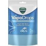 Vicks Vapodrops Blue Cooling Peppermint Lozenges 24