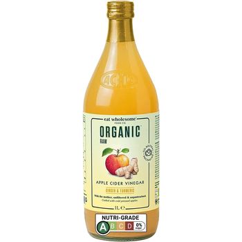 Eat Wholesome Organic Raw Apple Cider Vinegar With Ginger Turmeric And Chill 1L