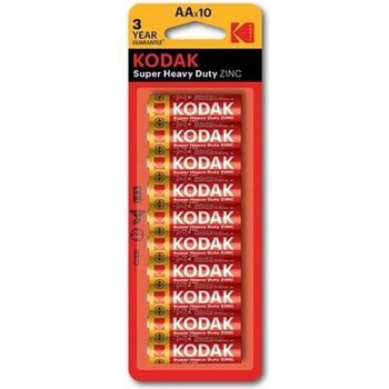 Kodak Zinc Batteries Super Heavy Duty Aa Pack Of 10