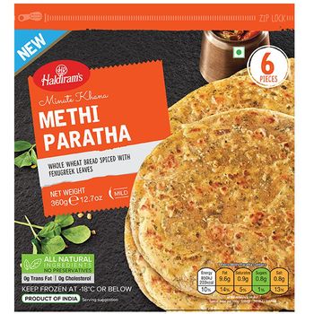Haldiram's Methi Paratha Minute Khana 300g