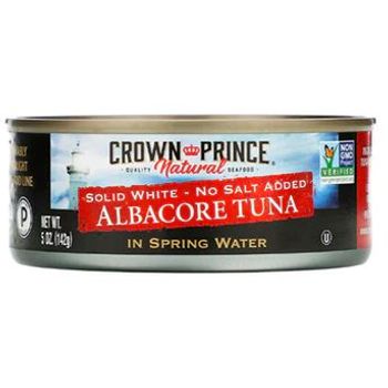 Crown Prince Solid White Albacore Tuna No Salt Added 142g