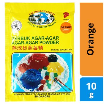 Swallow Globe Brand Agar Agar Powder Orange 10g